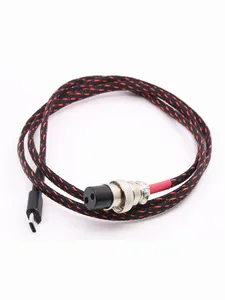 1 м GX16 кабель питания постоянного тока с 2 контактами на Type-C USB для линейного блока питания LPS Hi-Fi шнур питания постоянного тока