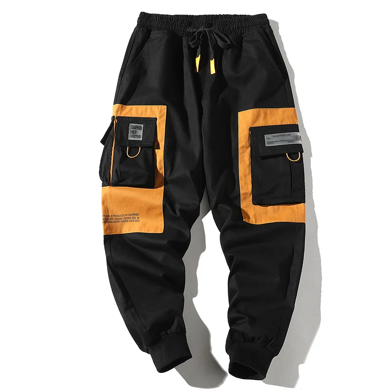 

2020 Men's Multi Pockets Cargo Harem Pants Hip Hop Casual Male Pants Joggers Trousers Fashion Harajuku Streetwear Pants
