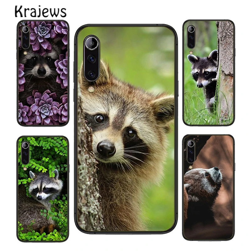 Красивый чехол для телефона Kawaii Baby Raccoons Racoons Huawei P20 P30 P40 Mate 10 20 30 40 Pro Lite P Smart 2019 2020 Z
