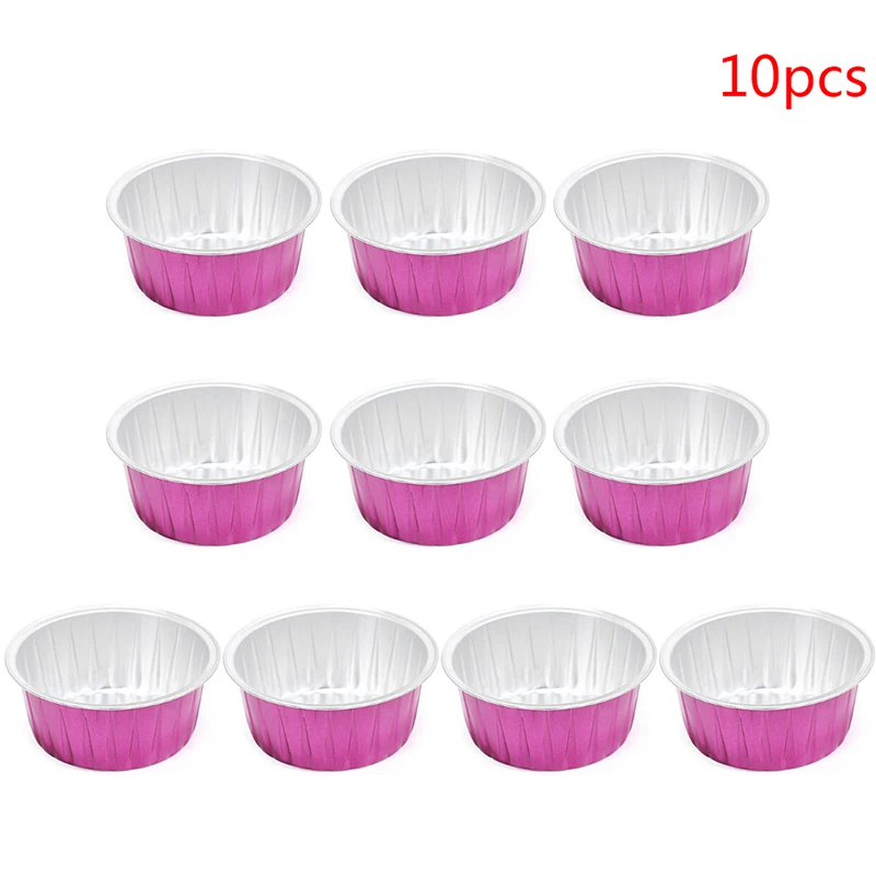 

10pcs/3PCS Capacity Cute Rose Red Color Round Shape Aluminum Foil Wax Melting Bowl 80g Blue Zoo Hard Wax Beans Bowls