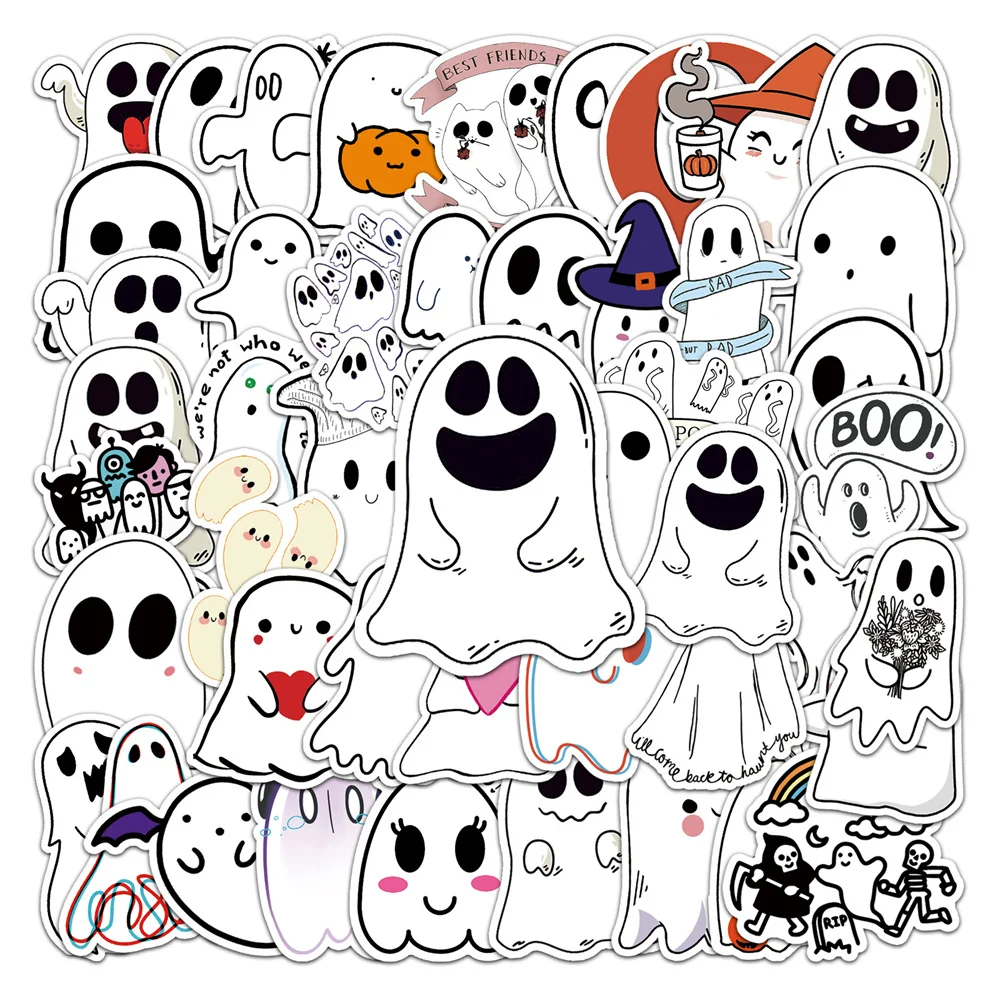 

10/30/50PCS Ghost Graffiti Stickers Cartoon Cute Children Stickers DIY Skateboard Notebook Water Cup Luggage Stickers Wholesale