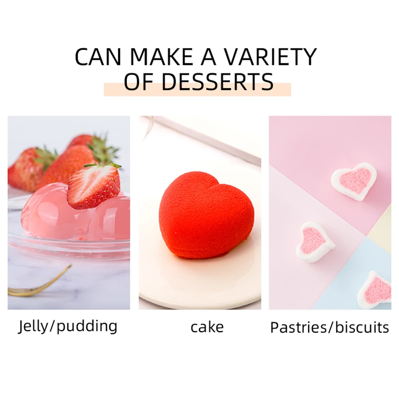 

1 Pc 6 Cavities Heart Shaped Chocolate Silicone Mold For Handmade Candy Cake Mold Dessert Baking Pan Home Kitchen Diy Tools