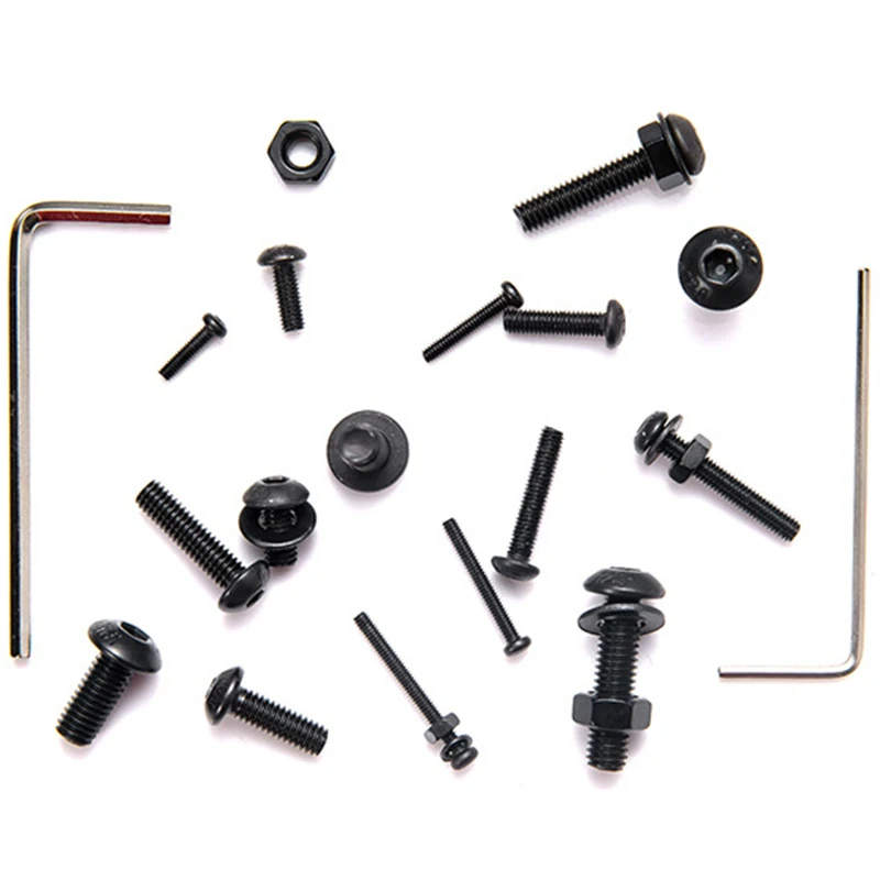 1060Pcs M2 M3 M4 M5 Screw Steel Screws Bolts and Nuts Washers Assortment Kit with Storage Box | Обустройство дома