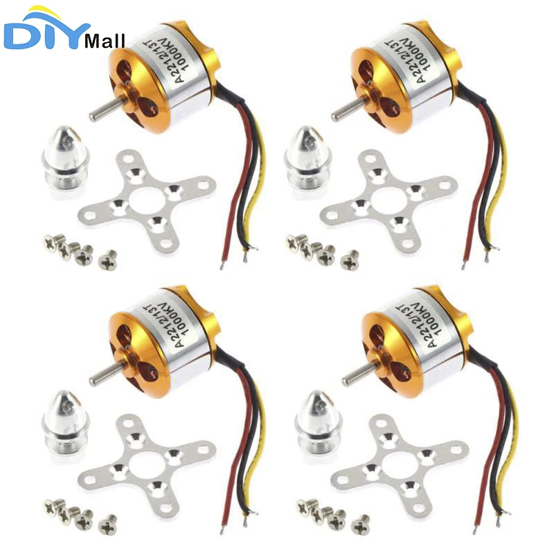 4 шт. бесщеточный двигатель XXD A2212 KV1000 двигатель для RC Multirotor модели самолета, самолетостроение Hobby