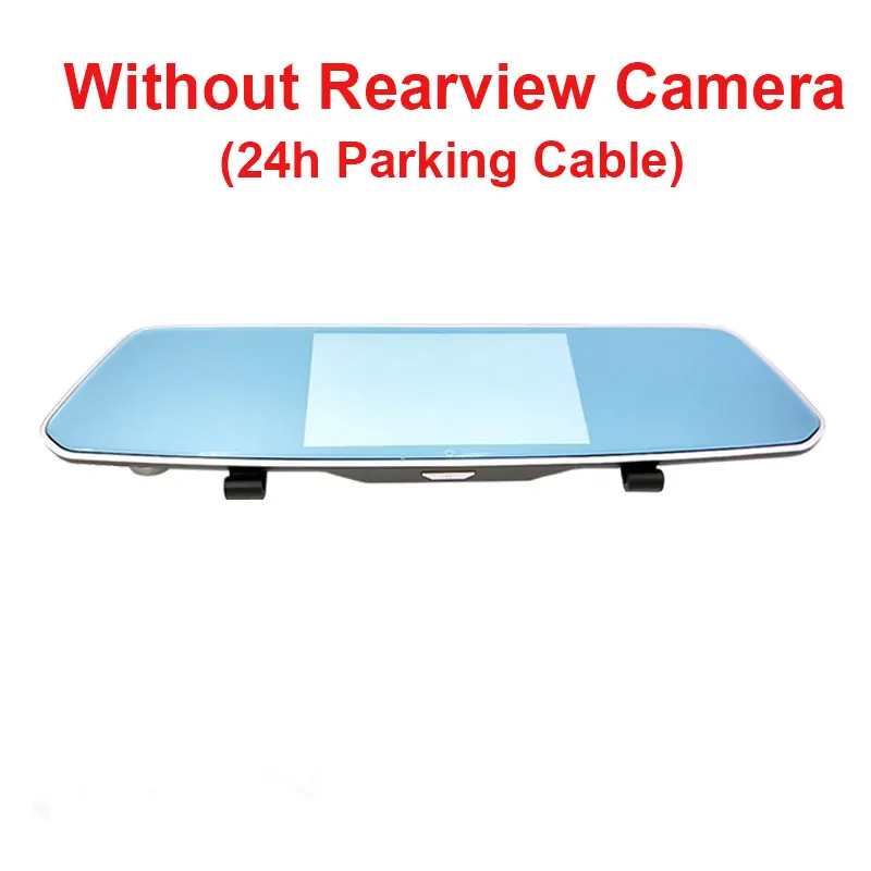 No Rear And 24H Kampacar " сенсорное зеркало DVR Dash камера s видео рекордер двойной объектив авто видеорегистраторы с двумя камерами HD 1080P два автомобиля регистратор Cam - Название цвета: No Rear And 24H