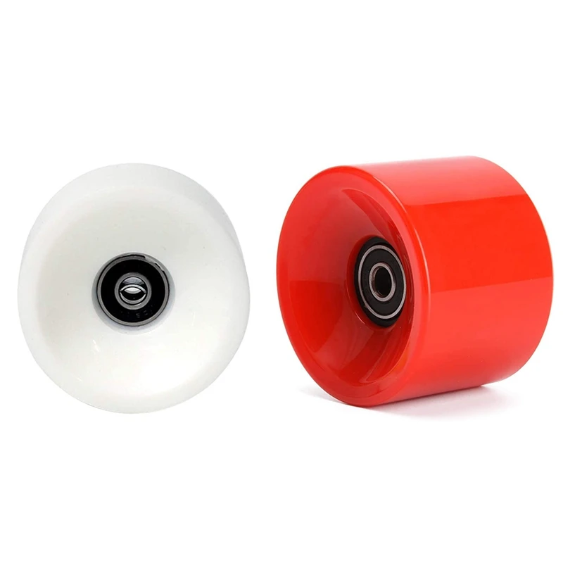

Set of 4 Wheels 70mm 78A Offset Hub Solid Longboard Wheels with ABEC 9 Black Bearing Riding Longboarding Wheels