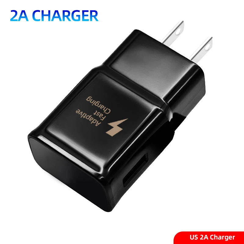 2A US Usb type-C кабель для samsung S10 S9 S8 Plus Кабель передачи данных для быстрой зарядки для Xiaomi Redmi Note 8 7 usb type-C EU Plug зарядные кабели - Тип штекера: 2A US