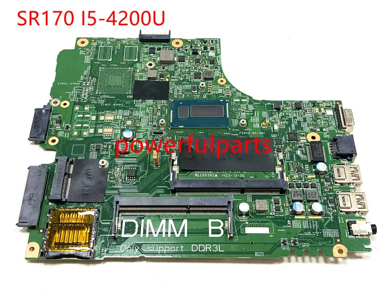 

Материнская плата для ноутбука Dell Latitude 100%, 3440-1, CN-0JHWYN, 13221, DL340-HSW, i5-4200u