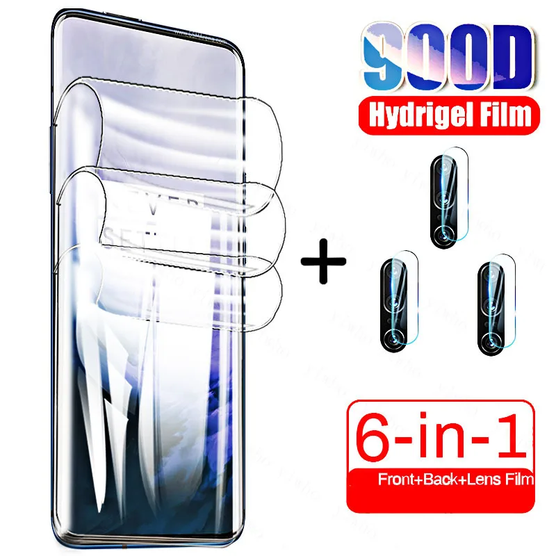 Front Screen Protectors on For Oneplus 7 Pro 5G Silicone Hydrogel Sticker Film for One Plus 7pro 8pro 7t Pro 1+7pro Camera Lens
