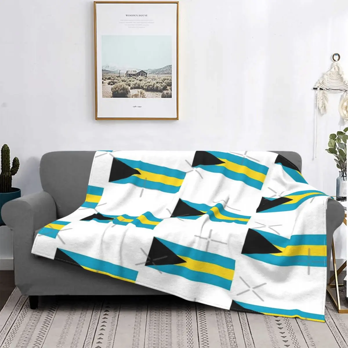 

Manta с изображением флага острова Бермуды, colcha de cama, alfombra a cuadros, manta Kawaii, toalla de playa de lujo