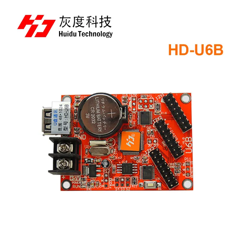 Huidu HD-U6A HD U62 HD-U63 HD-U64 HD-U6B HD U60 USB порт одиночные и Двухцветные светодиодные знаки контроллер RGB led дисплей контрольной карты