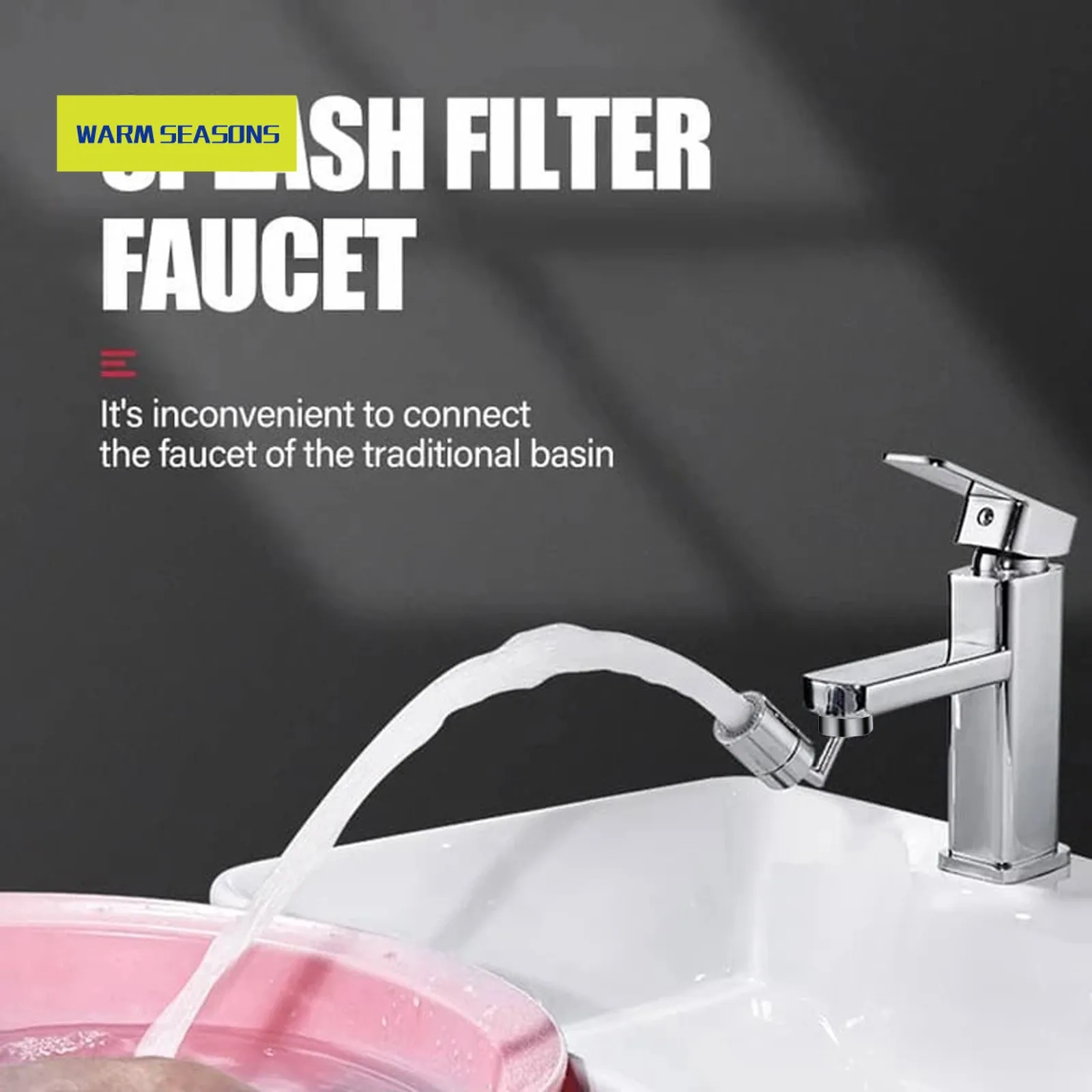 

Tap Aerator 720 Rotation Universal Splash-Proof Swivel Water Saving Faucet Kitchen Tap Hole Water Tap Kitchen Fauce Tap Aerator