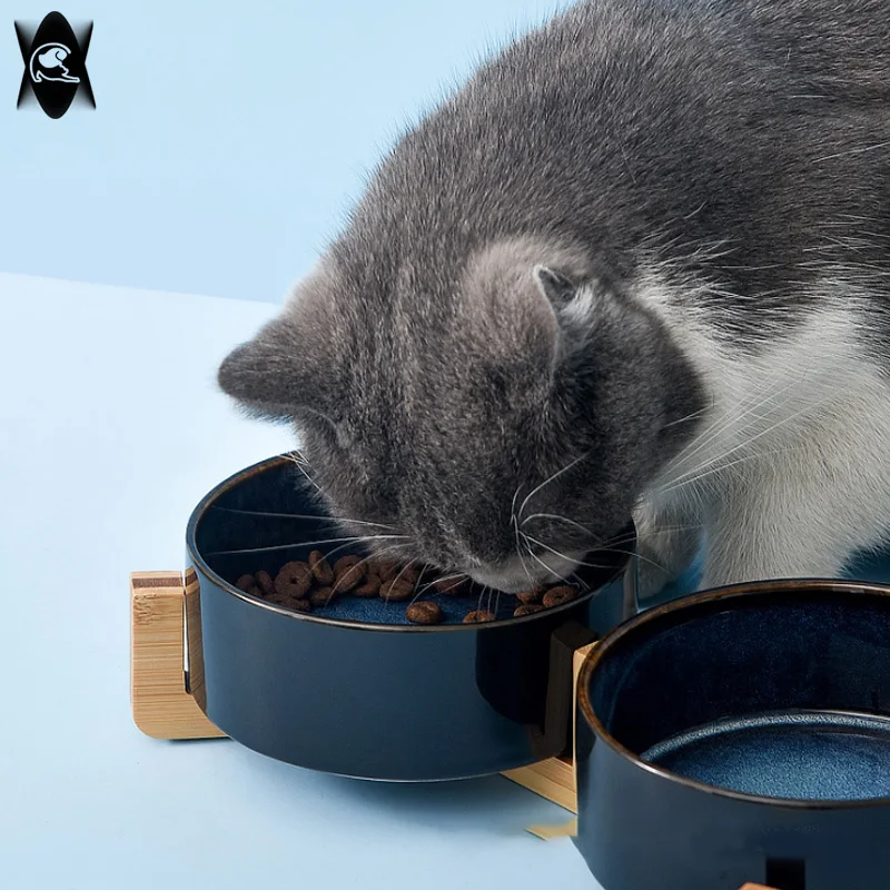 

NEW Cat and dog ceramic bowl food tray feeder pet small animal feeder dog water dispenser food bottle supplies product number