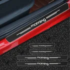 Автомобильная наклейка Mutips 4 шт. из углеродного волокна GT, Накладка на порог двери, Внешнее украшение для Kia Morning, автомобильные аксессуары 2020
