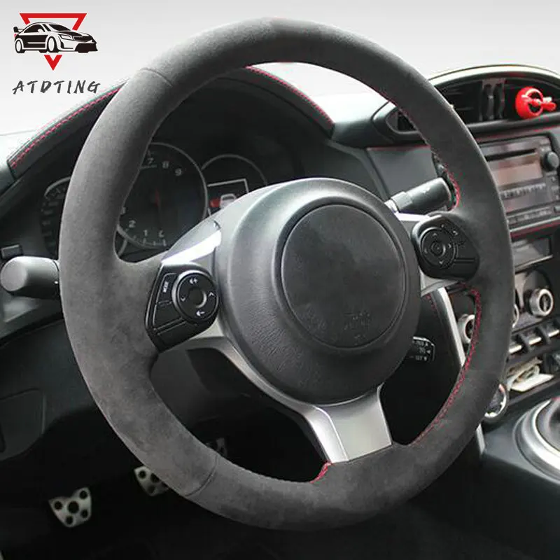 

For Subaru BRZ 2012 2013 2014 2017 2018 2019 2020 2021 Toyota 86 Flip fur car steering wheel cover Absorbent non-slip