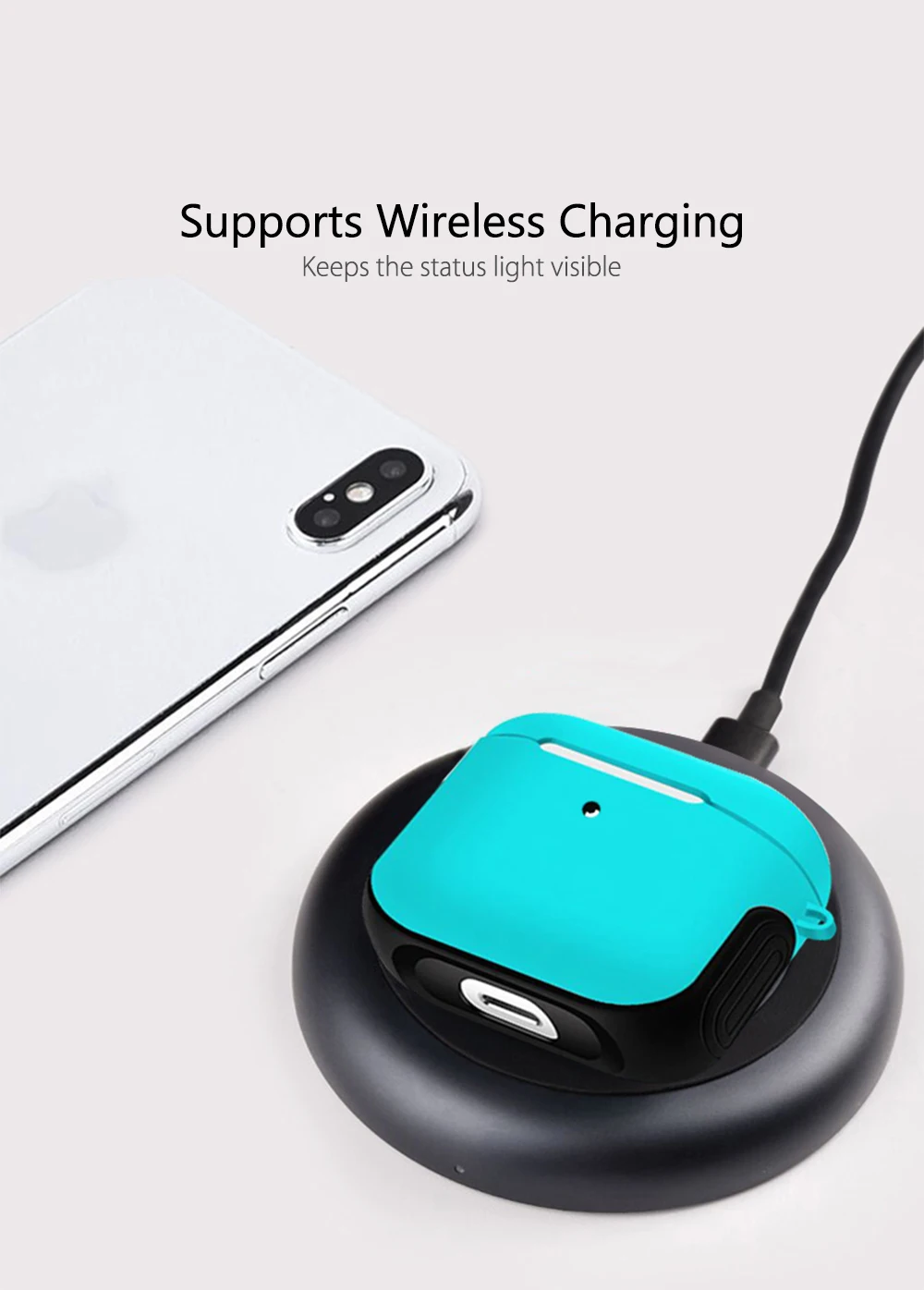 Keajor чехол для Airpods Pro Чехол для наушников беспроводной защитный жесткий чехол для Air Pods Pro Чехол Силиконовый+ PC Bluetooth наушники