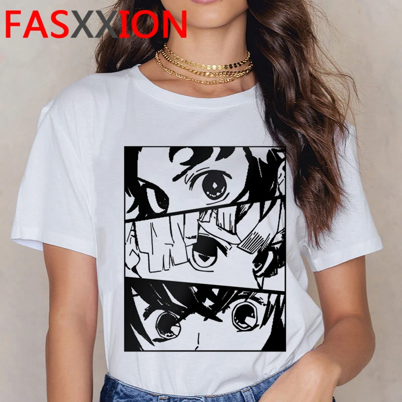 

Demon Slayer Kimetsu No Yaiba clothes t-shirt male 2021 harajuku japanese kawaii t-shirt streetwear aesthetic