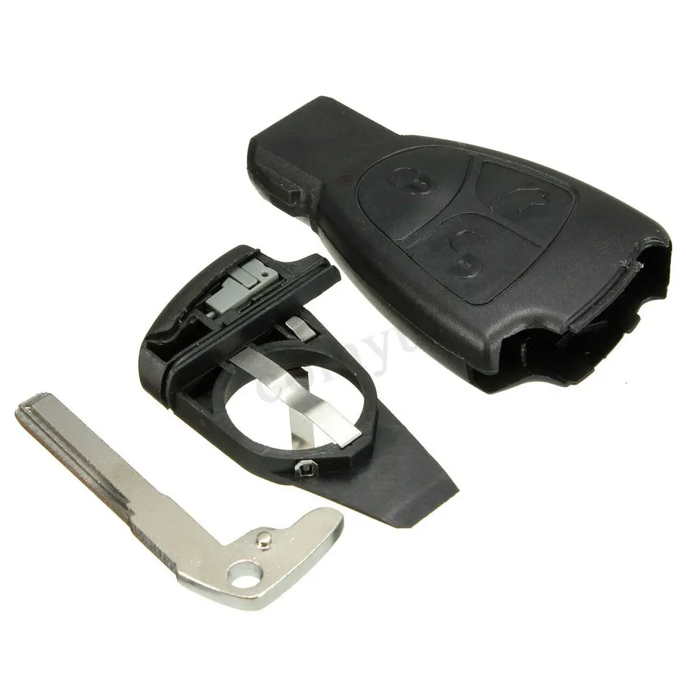 CARCHET Car Auto Remote Smart Key Case Shell For Mercedes Benz B C E ML S CLK CL GL W211 3 Buttons with Battery Holder | Автомобили и