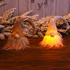 Рождественский Безликий гном, освещение для елки, Подвесные Подарки-кулоны светодиодов, украшение для дома, праздника, вечеринки