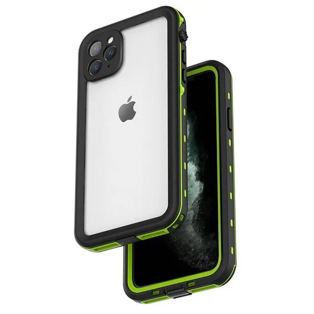IP68 Водонепроницаемый чехол для iPhone 11 Pro Max на iPhone 11Pro водонепроницаемый чехол для дайвинга 360 Защита iPhone11 - Цвет: Green