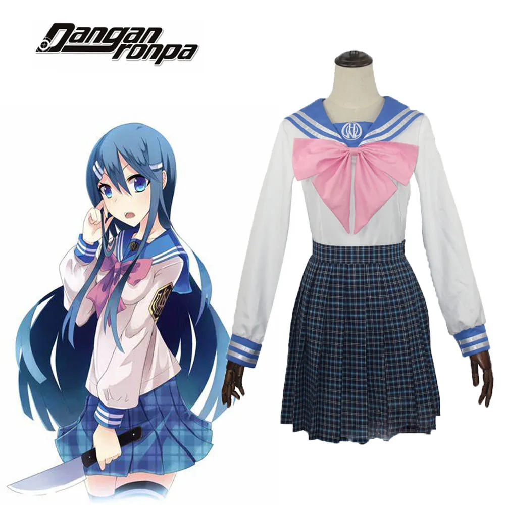 Костюм для косплея высокого качества Maizono Sayaka Cos JK униформа аниме данганронпа2