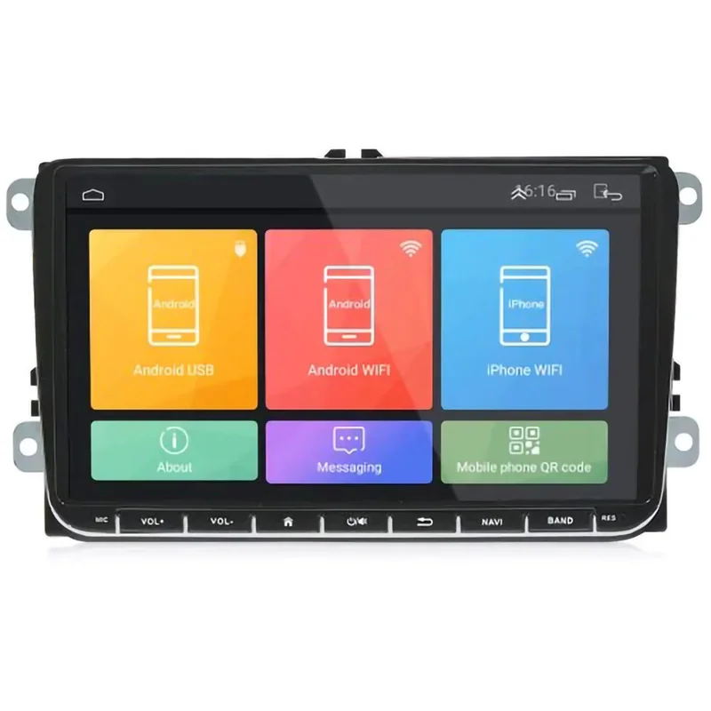 car radio 9 дюймов gps автомобильный dvd плеер с навигацией плеер Android 6,0 FM AM MP5 авто радио-зеркальная связь Bluetooth музыкальный плеер Поддержка камеры Canbus - Размер экрана, дюймов: car radio