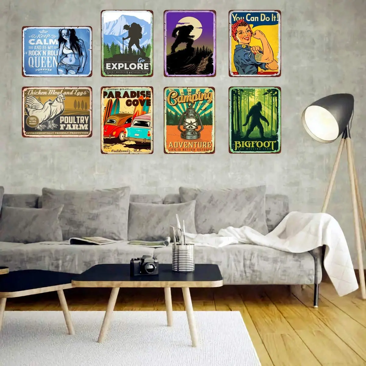 

Super durable Irish tin Signs Vintage Wall Decoration bar Cafe Kitchen Manhole Home Decoration Blessing Road St Patricks 8x12