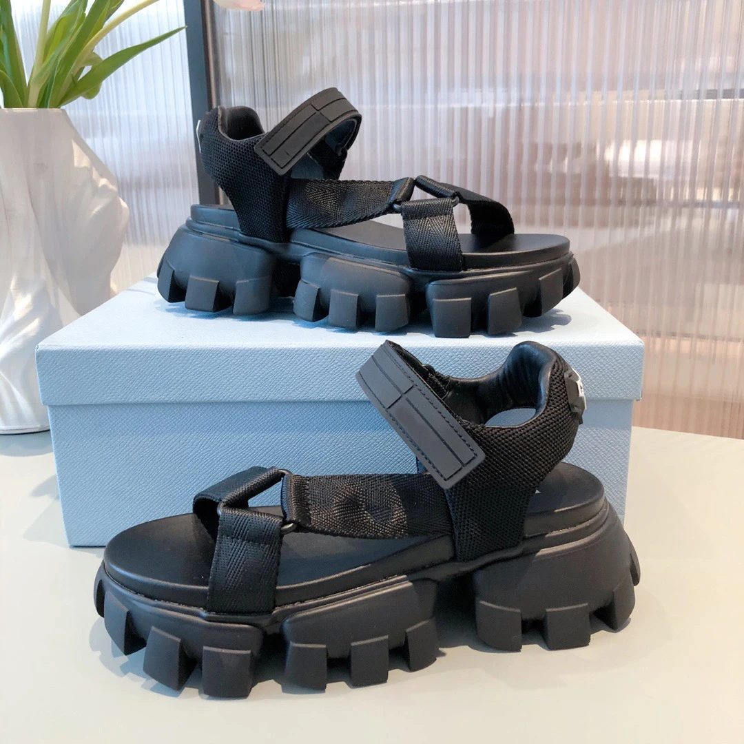 

Luxury Design Women's Sandals Casual Beach Shoes Thick-Soled Muffin Shoes Sports Shoes High Quality Luxury Slippers 2021 New