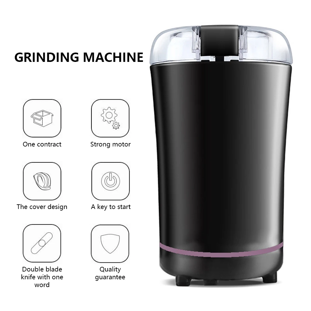 

Electric Coffee Grinder Mini Household Powerful Bean Grinder For Coffee Beans Spices Nuts Seeds Grains Herbs Kitchen Accessories