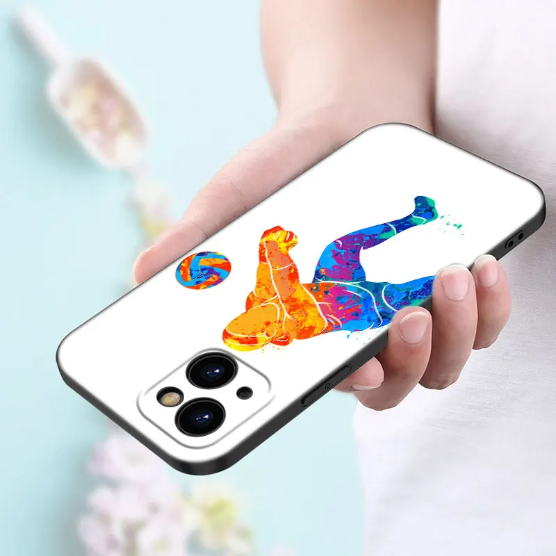 Чехол для телефона Volleyball Sport для Apple iPhone 13 12 Mini 11 Pro XS Max XR X 8 7 6S 6 Plus 5S 5 SE 2020, мягкий чёрный чехол из TPU.