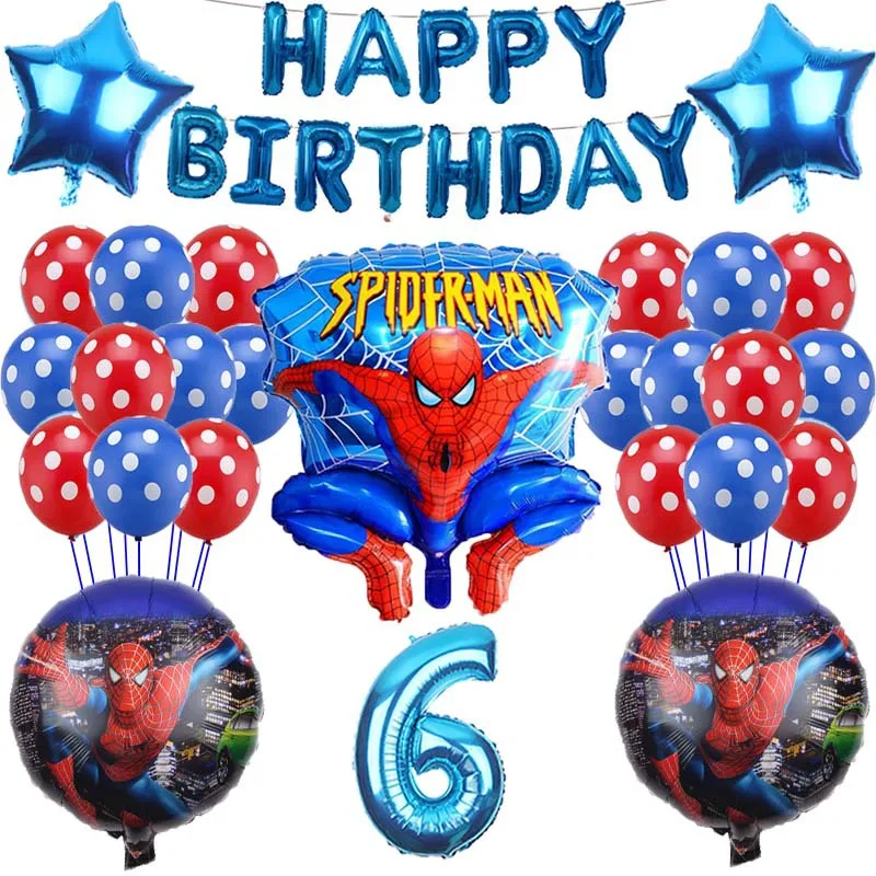 

Avengers Aluminum Film Balloon Superhero Spider Man Cartoon Toy Balloon Set Birthday Party Decoration Kids Air Globos Toy Gifts