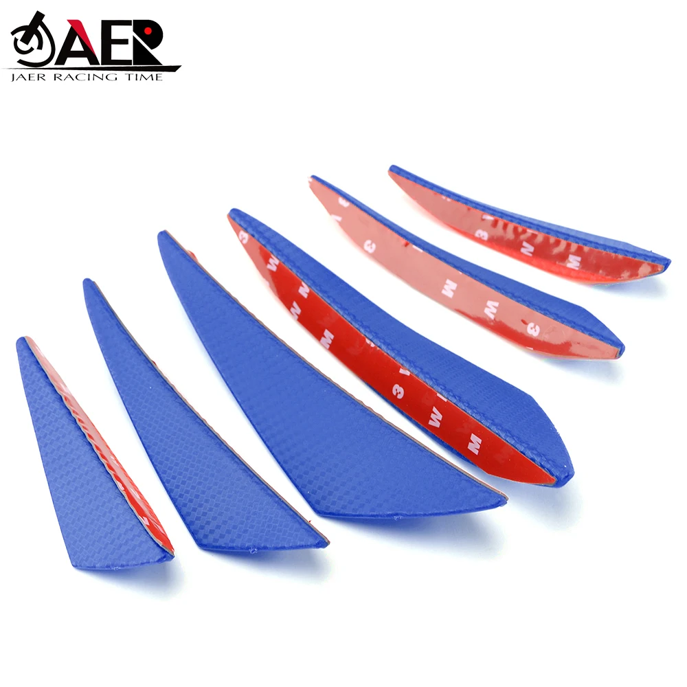 Передний Winglet обтекатель бампера губ резиновый ребро разветвитель спойлер Canard