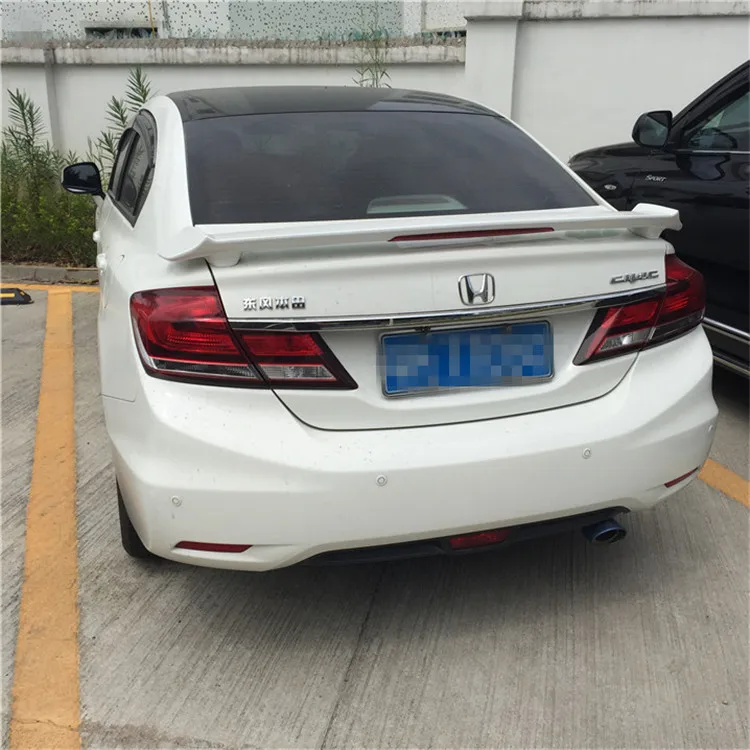 For HONDA Civic Spoiler 2012-2014 High Quality ABS Material Car Rear Wing Primer Color | Автомобили и мотоциклы