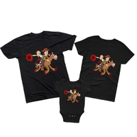 mother daughter father son clothes family matching tshirt cowgirl jessie cowboy woody t shirt summer baby romper clothing