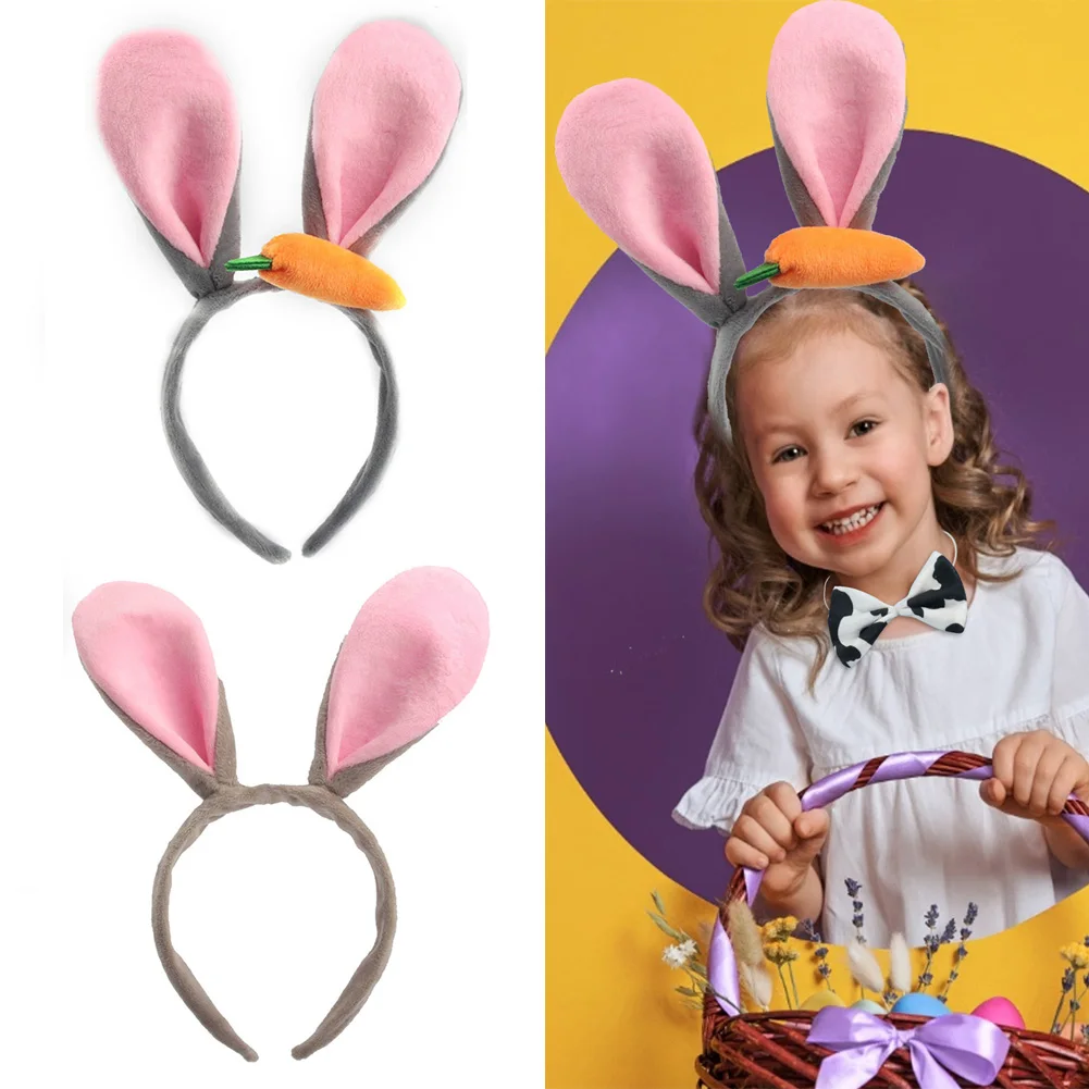 

Easter Bunny Ear Hair Band Washing Face Hairdressing Party Daily Head Hoop Hair Styling Cute Headband Headwear for Women/Girls
