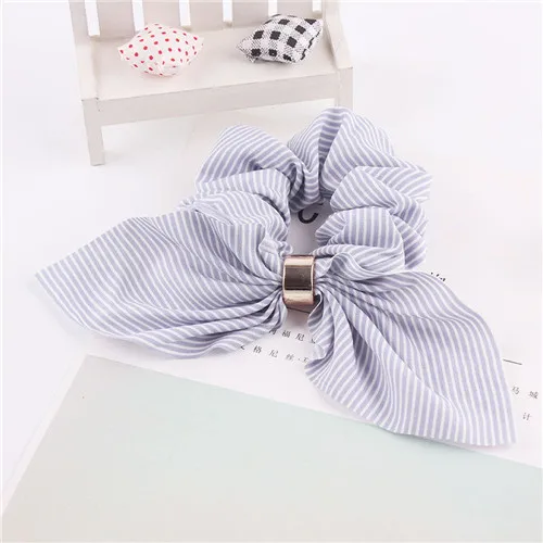 s2 Корейские платья, Женский хвостик, полосатые резинки для волос, бант, металлический держатель, эластичные резинки для волос для девочек, рождественский подарок - Цвет: s2