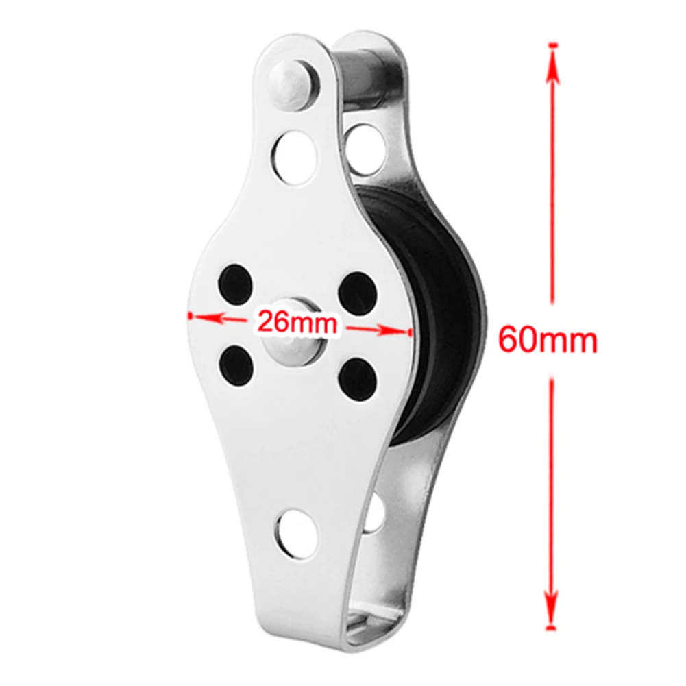 Шкив из нержавеющей стали 60 мм трос шкив крана подвесной буксирное колесо для