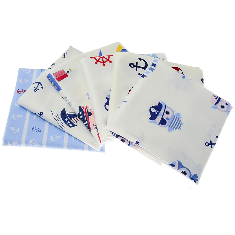 2020 новая белая серия хлопковых швейных тканей с мультяшным рисунком ручная