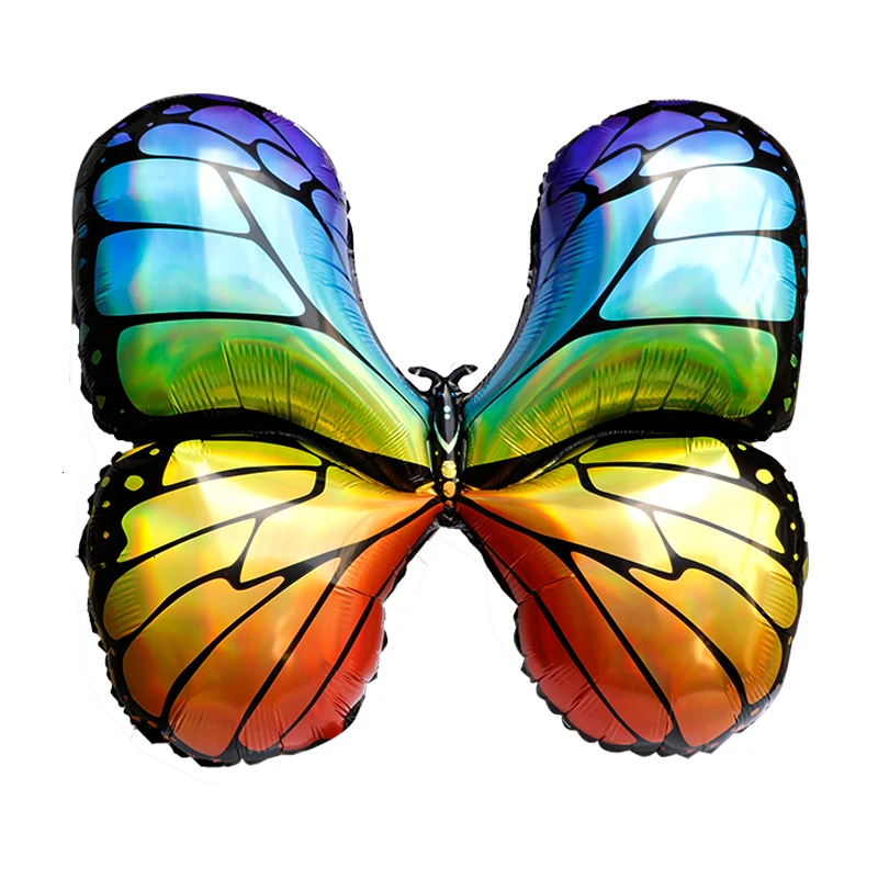 1 шт. Новинка алюминиевая пленка с бабочками шар красной шапкой пингвин молния