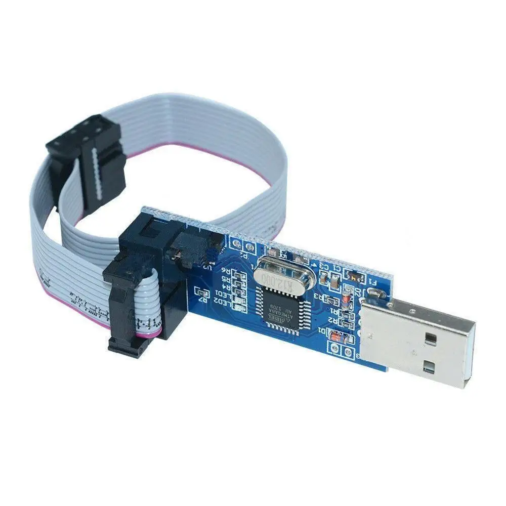 1 шт. Great IT USBASP USBISP AVR программатор USB ISP ASP ATMEGA8 ATMEGA128 Поддержка Win7 64|Компьютерные