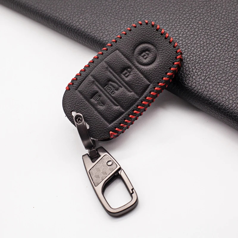 

Кожаный чехол для kia sorento / rio / rio5 / optima / k5 / k4/kx3, 4 кнопки