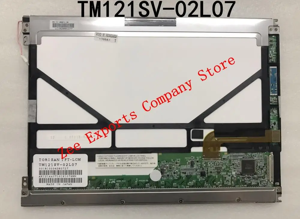 Original 12.1 inch TM121SV-02L07  TM121SV 02L07 800*600 100% tested LCD Screen Display Panel for Industrial Equipment