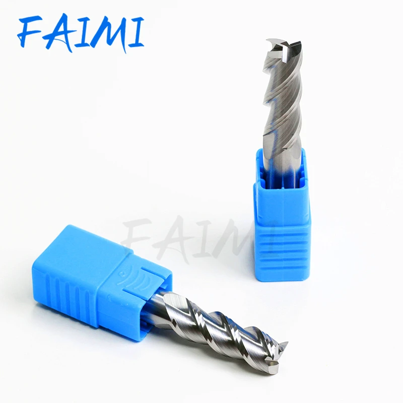 Фреза Hrc50 с алюминиевым покрытием медным сплавом вольфрамовым стальным карбидом