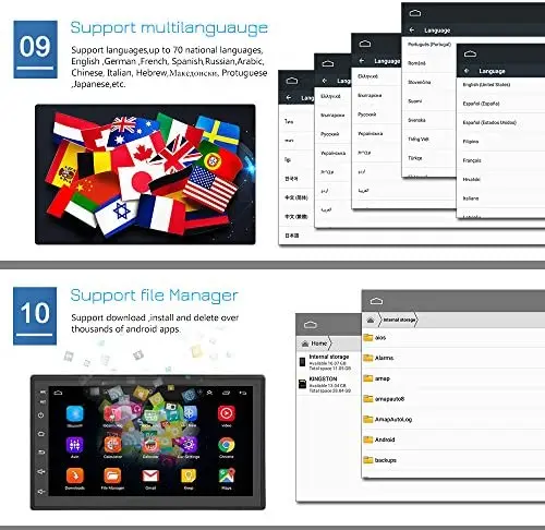 Автомагнитола на Android с GPS навигацией видеоплеером сенсорным экраном и функцией