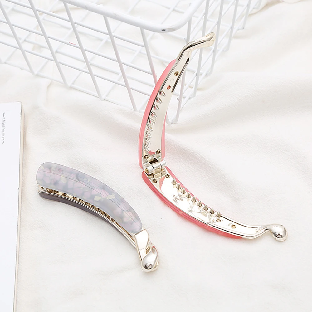 

Korea Acrylic Hair Claw Clips Girls Hair Banana Barrettes Hairpins For Women Fashion Clips Clamp Female Hair Accessories