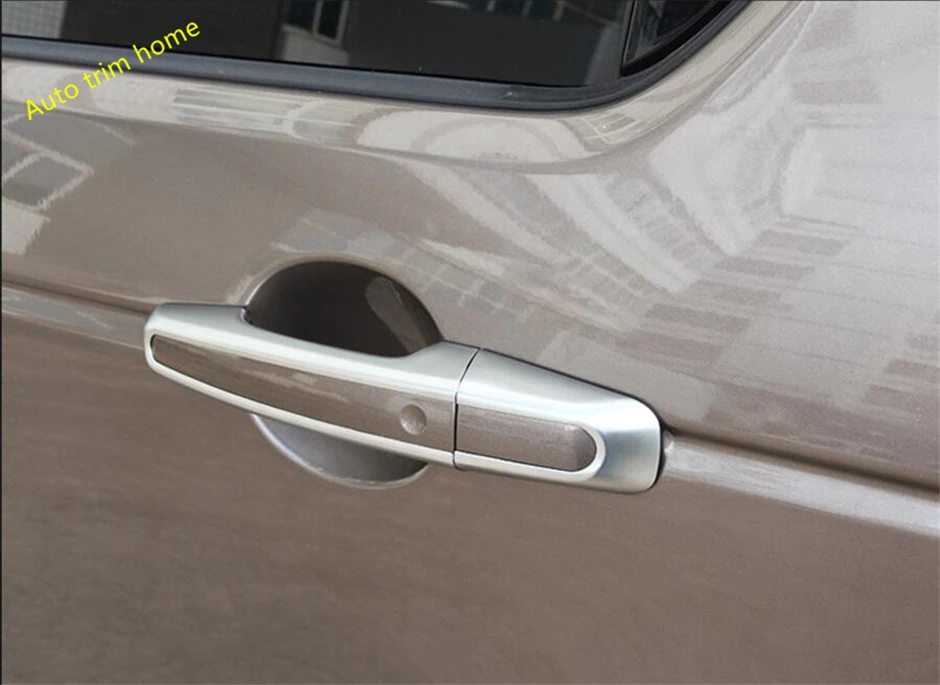 Lapetus Side Door Pull Handle Protection Cap Cover Trim 8 Pcs / 2 Model For Jaguar XF 2016 2017 2018 ABS Auto Accessories | Автомобили и