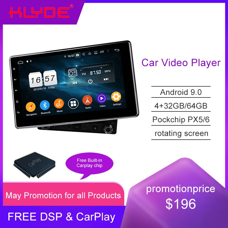 KD-2000 10 1 дюймов PX5-3 вверх/вниз/влево/вправо регулировка угла система Android 9 0