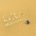 Свободные бусины 1.0ct карат 6,5 мм IJ цвет круглый блестящий вырез Круглый Муассанит лабораторный алмаз кольцо браслет DIY материал