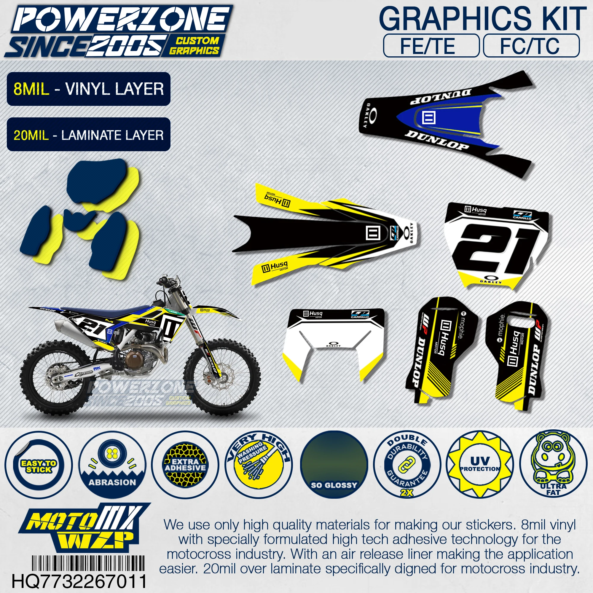 Customized Team Graphics Backgrounds Decals Custom Stickers Kit For Husqvarna 2016-18 TC FC TX FX FS 2017-19 TE FE 125-450c 711 |