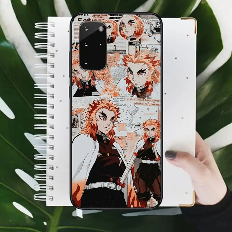 

Kyojuro Rengoku anime Phone Case For Samsung galaxy S 7 8 9 10 20 edge A 6 10 20 30 50 51 70 note 10 plus